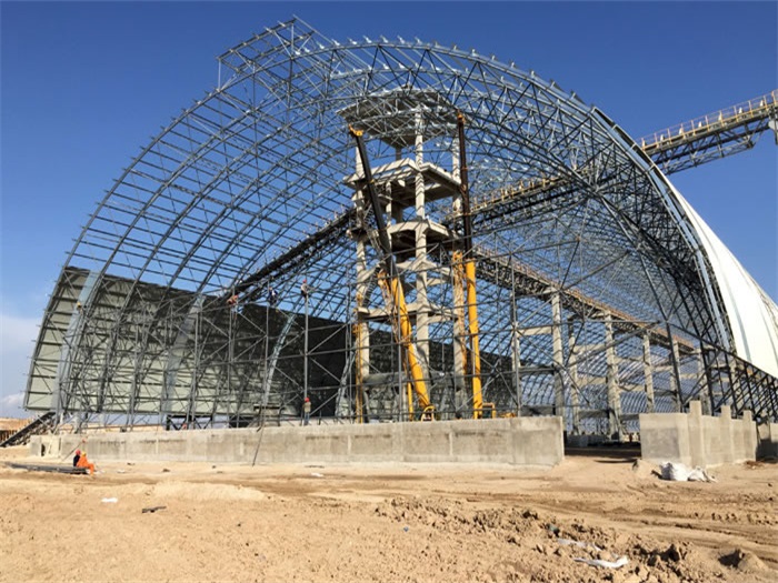 句容煤机油桶翘工程网架